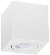 Oprawy, klosze i abażury - Kobi Oprawa oprawka led halogenowa ruchoma kwadratowa kolor biały OH37 6765 6765 - miniaturka - grafika 1