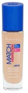 Podkłady do twarzy - Rimmel Match Perfection SPF20 103 True Ivory 30ml 40504-uniw - miniaturka - grafika 1