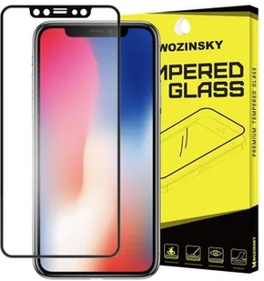 Wozinsky Full Screen szkło hartowane 9H na cały ekran z ramką iPhone XS / X czarny 7426825333605 - Szkła hartowane na telefon - miniaturka - grafika 2