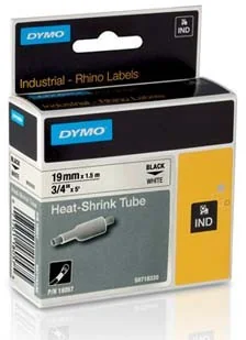 Dymo Rhino 18057, S0718330, 19mm x 1,5m czarny druk / biały podkład, taśma oryginalna - Papier do drukarek - miniaturka - grafika 2