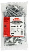 Kołki - WKRĘT-MET Kołek wbijany z kołnierzem 6 mm x 40 mm - miniaturka - grafika 1