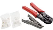Akcesoria do tabletów i e-booków - InLine 74100I szczypce zaciskowe zestaw szczypiec do wtyczki RJ45, łącznie z, z kabli i Western wtyczka Czerwony 74100I - miniaturka - grafika 1
