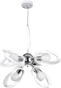 Lampex Lampa wisząca EMMA 6xE27 414/6b 414/6 BIA - Lampy sufitowe - miniaturka - grafika 2