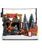 Oświetlenie świąteczne - Markslojd Ozdoba stołowa świetlna Christmas Tree Shop B/O PETER 705137 705137 - miniaturka - grafika 1