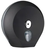 Dozowniki papieru i mydła dla firm - Mar Plast Pojemnik na papier toaletowy M Marplast Midi plastik czarny - miniaturka - grafika 1