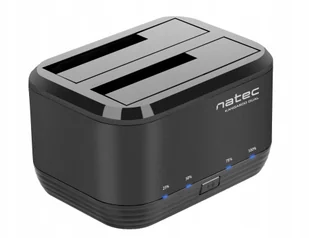 Natec Stacja dokująca HDD/SSD Kangaroo Dual SATA 2.5" + 3.5" USB 3.0 + zasilacz NSD-0955 - Kable komputerowe i do monitorów - miniaturka - grafika 5