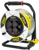 Przedłużacze i rozgałęźniki - HBF Bębnowy Stanley Kabel 25M 16A 4GNIAZDA - miniaturka - grafika 1