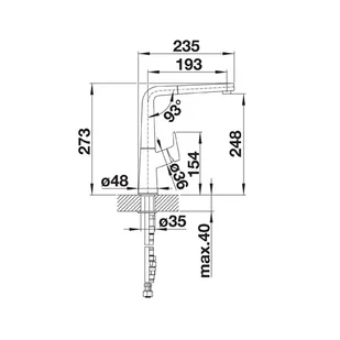 Blanco AVONA-S kawowy 521284 - Baterie kuchenne Blanco AVONA-S kawowy 521284 - Baterie kuchenne - miniaturka - grafika 3
