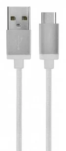 Xqisit Kabel Sznurkowy antysplątaniowy USB-C Typu C 180cm BIAŁY TWORZYWO SZTUCZNE 40661 - Kable USB - miniaturka - grafika 2