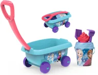 Zabawki i gry sportowe - Smoby Wózek i wiaderko z akcesoriami do piasku Kraina Lodu 867001 867001 - miniaturka - grafika 1