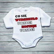 Body dla niemowląt - Poczpol Co się wydarzyło u babci zostaje u babci - body niemowlęce PRZPOC-0-1599 - miniaturka - grafika 1