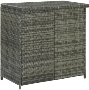 vidaXL 3-częściowy zestaw mebli barowych, polirattan, szary 313472 - Stoły z krzesłami vidaXL 3-częściowy zestaw mebli barowych, polirattan, szary 313472 - Stoły z krzesłami - miniaturka - grafika 5