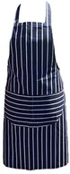 Pozostałe akcesoria kuchenne - Discounted Cleaning Supplies Fartuch kuchenny  fartuch do grillowania profesjonalną jakość rzeźnika gotowanie restauracja stół bistro BBQ szkoła College podwójne kieszenie kuchenny 100% bawełna  niebieska C456 - miniaturka - grafika 1