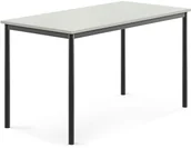 Meble do szkół i przedszkoli - AJ Produkty Stół BORS, 1400x700x760 mm, laminat szary - miniaturka - grafika 1