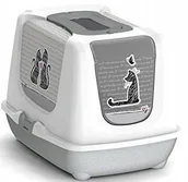 Kuwety dla kotów - Yarro Toaleta Trendy kolor Classic z motywem kota - miniaturka - grafika 1