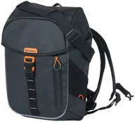 Sakwy rowerowe - Basil Miles Tarpaulin Bicycle Daypack Nordlicht 17l, black 2021 Sakwy 18113 - miniaturka - grafika 1