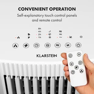 Klarstein Klarstein Iceberg Pure, chłodnica powietrza, natężenie przepływu powietrza: 283 m/h, 65 W, zbiornik: 5 l HTR7-IcebergPureW - Klimatory - miniaturka - grafika 6