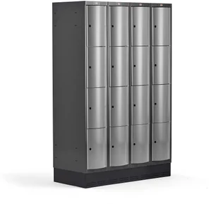 AJ Produkty Metalowa szafa ubraniowa na cokole - Szafki BHP - miniaturka - grafika 37