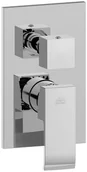 Baterie podtynkowe - Paffoni Elle Bateria prysznicowa podtynkowa 3-drożna czarny mat EL019NO - miniaturka - grafika 1