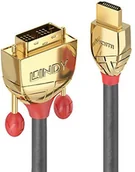 Adaptery i przejściówki - Lindy 36198 DMI do DVI Cable, 10 m Gold 36198 - miniaturka - grafika 1