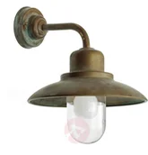 Lampy ogrodowe - MORETTI Zewn. lampa ścienna SUSA, pat. odl.st.mosiądzu - miniaturka - grafika 1