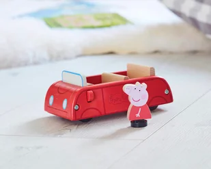 Świnka Peppa Drewniane Auto + Figurka Peppy 07208 - Figurki dla dzieci - miniaturka - grafika 9