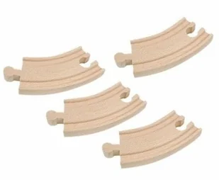 Woody Zakręty kolejowe - tory krótkie 4 sztuki WD90559 - Kolejki i akcesoria - miniaturka - grafika 3