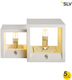 Spotline SLV PLASTRA WL CUBES wewnętrzna oprawa ścienna natynkowa QT14 biała 1004733 - Lampy ścienne - miniaturka - grafika 3