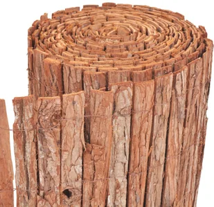 vidaxl Ogrodowy panel ogrodzeniowy, kora, 1000x50 cm - Ogrodzenia - miniaturka - grafika 3