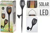 Lampy ogrodowe - ProGarden Solarne pochodnie ogrodowe LED, 3-w-1, czarne Koopman - miniaturka - grafika 1