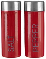 Pozostałe akcesoria kuchenne - Premier housewares zestaw do soli i pieprzu, czerwona emalia 0508537 - miniaturka - grafika 1
