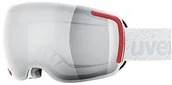 Gogle narciarskie - Uvex Big 40 Lite Mirror okulary narciarskie (kolor: 1026 White mat, litemirror Silver Clear) 5504421026 - miniaturka - grafika 1