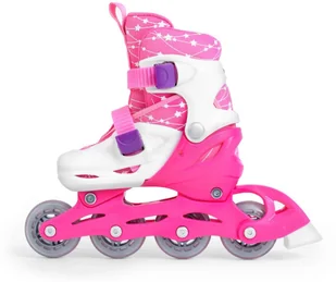 SMJ sport 2w1 wrotki rolki, zestaw COMBO SET BS901P 2w1 PINK 5900741921594 - Rolki - miniaturka - grafika 7