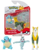 Figurki dla dzieci - Pokemon Pokemon Figurka 3-Pack Boltund Machop & Squirtle 5-8 cm Pokémon Figury - Najnowsza 2022 - Oficjalnie licencjonowana zabawka Pokemon PKW0180 - miniaturka - grafika 1