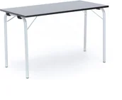Stoły - AJ Produkty Foldable table Nicke 1200x500 Forbo marmoleum decibel Vulcanic ash 387 - miniaturka - grafika 1