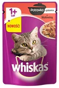 Mokra karma dla kotów - Whiskas Potrawka w galaretce 1+ lat) z wołowiną 85g - miniaturka - grafika 1