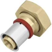 Akcesoria hydrauliczne - KAN-therm Półśrubunek PRESS LBP z płaskim uszczelnieniem 25 x 3/4'' HAL681 - miniaturka - grafika 1