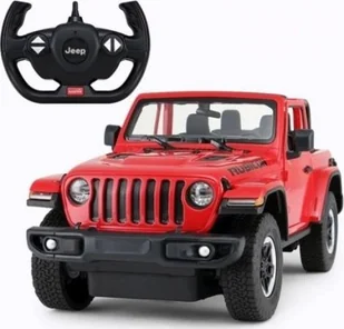 Rastar Auto R/C Jeep Wrangler Rubicon 1:14 RED 4677 - Zabawki zdalnie sterowane - miniaturka - grafika 2