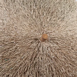 vidaXL Parasol bambusowy z pokryciem z liści bananowca, 210 cm vidaXL - Parasole ogrodowe - miniaturka - grafika 3