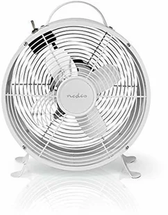 Wentylator Nedis Nedis FNCL10WT20 - Wentylator stołowy RETRO 20W/230V biały 25 cm - Wentylatory - miniaturka - grafika 2