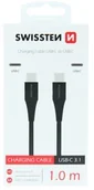 Kable USB - SWISSTEN Kabel USB Typ-C USB Typ-C SWISSTEN 1 m Czarny - miniaturka - grafika 1