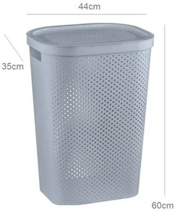 Curver Kosz na bieliznę INFINITY 59l szary CU-04754 (CUR-231008) - Koszyki łazienkowe - miniaturka - grafika 3