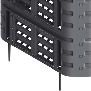 vidaXL Kompostownik termiczny do ogrodu, 880 L, plastikowy - Kompostowniki - miniaturka - grafika 5