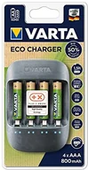 Ładowarki i akumulatory - Varta ładowarka Eco Charger (w zestawie 4 X AAA 56813 800 mAh) 57680101421 - miniaturka - grafika 1