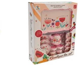 Lean Zestaw do Herbaty Filiżanki Imbryk Spodki 14 elementów  5818 - Zabawki AGD - miniaturka - grafika 4