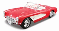Kolekcjonerskie modele pojazdów - Maisto Model metalowy Chevrolet Corvette 1957 1:24 do składania - miniaturka - grafika 1