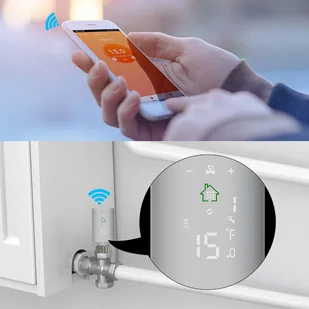 WILO SANICO ELECTRONICS POLSKA SPÓŁKA Z OGRANICZONĄ ODP Inteligentna Głowica Termostatyczna WiFi TUYA Zigbee - Akcesoria grzewcze - miniaturka - grafika 2
