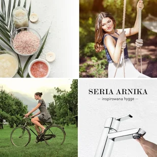 Deante Bateria umywalkowa stojąca z obrotową wylewką U titanium - szara Arnika BQA_D24M - Baterie umywalkowe - miniaturka - grafika 2