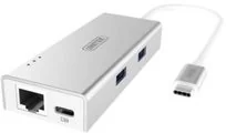 Unitek Adapter USB TYP-C Power Delivery USB 3.0/GIGA ETHERNET Y-9106 - Adaptery i przejściówki - miniaturka - grafika 7