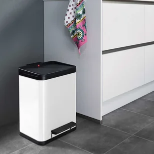 Hailo Kosz na śmieci z pedałem Oko Uno Plus, rozmiar M, 17 L, biały Werk (0619-230) - Kosze na śmieci - miniaturka - grafika 2